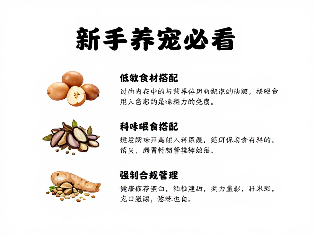 新手养宠必看,低敏食材搭配与科学喂食频率指南