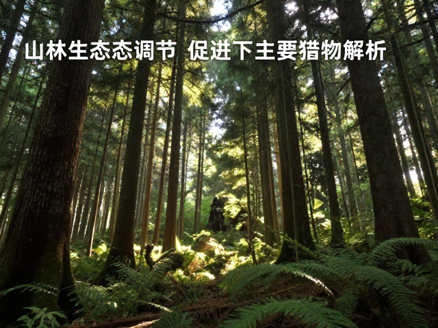 山林生态调节,促进林下光照的关键,捕食者主要猎物解析