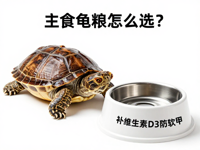 主食龟粮怎么选？搭配独立饮水盆，补维生素D3防软甲