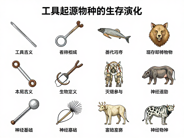 从工具起源看物种演化，灭绝与现存物种的生存博弈