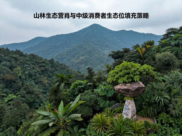 山林生态调节，微生境营造与中级消费者生态位填充策略