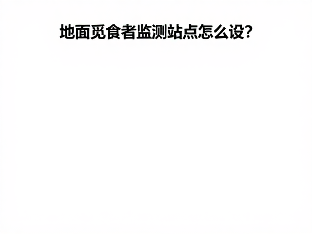 地面觅食者监测站点怎么设?核心分布区域选址指南