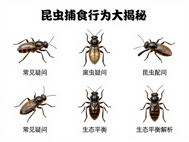 昆虫捕食行为大揭秘,常见疑问与生态平衡解析