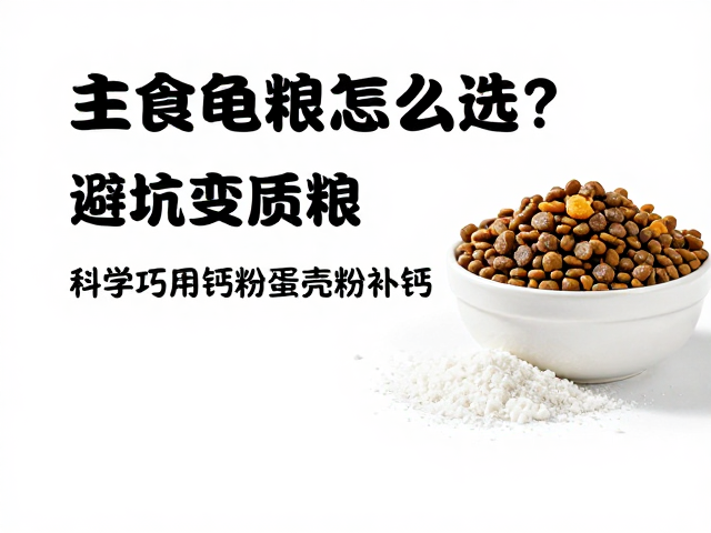 主食龟粮怎么选?避坑变质粮,巧用钙粉蛋壳粉补钙
