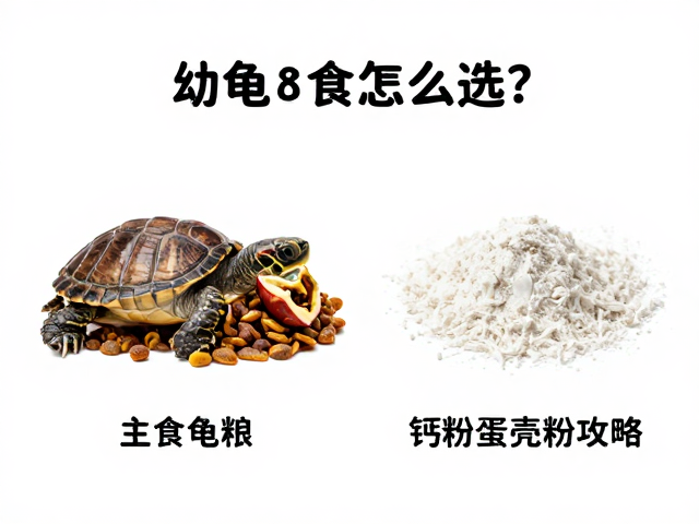 幼龟开口食怎么选?主食龟粮搭配钙粉蛋壳粉攻略