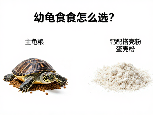 幼龟开口食怎么选?主食龟粮搭配钙粉蛋壳粉攻略