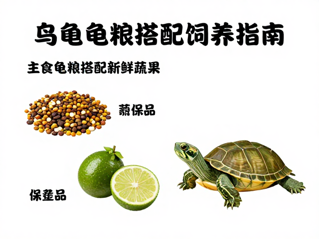 乌龟饲养指南,主食龟粮搭配新鲜蔬果,警惕保健品滥用
