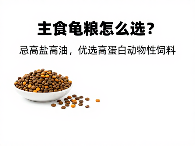主食龟粮怎么选?忌高盐高油,优选高蛋白动物性饲料