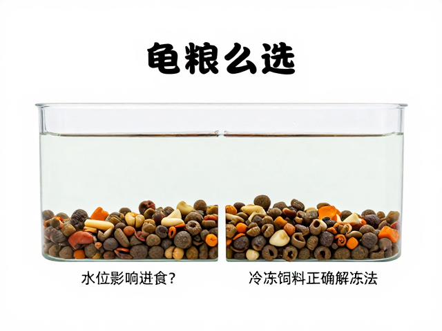 龟粮怎么选？水位影响进食？冷冻饲料正确解冻法