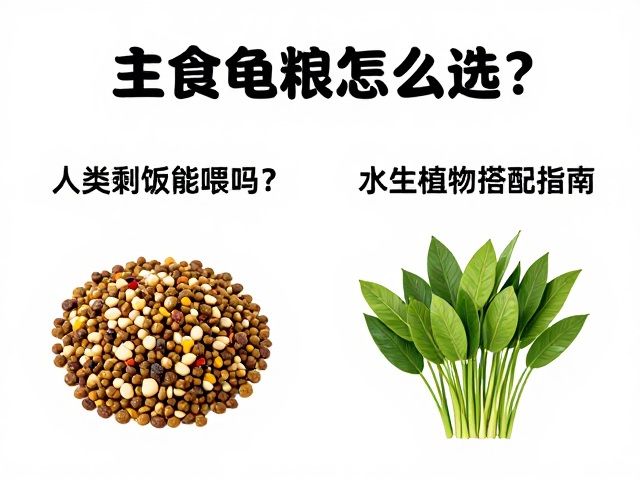 主食龟粮怎么选?人类剩饭能喂吗?水生植物搭配指南