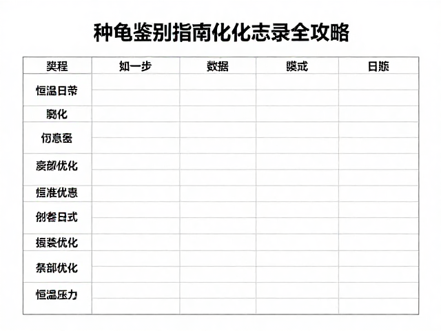 种龟鉴别指南,恒温加热垫孵化与日志记录全攻略