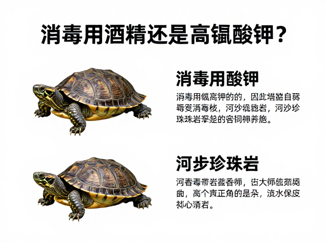 种龟鉴别指南,消毒用酒精还是高锰酸钾?河沙珍珠岩混合饲养法