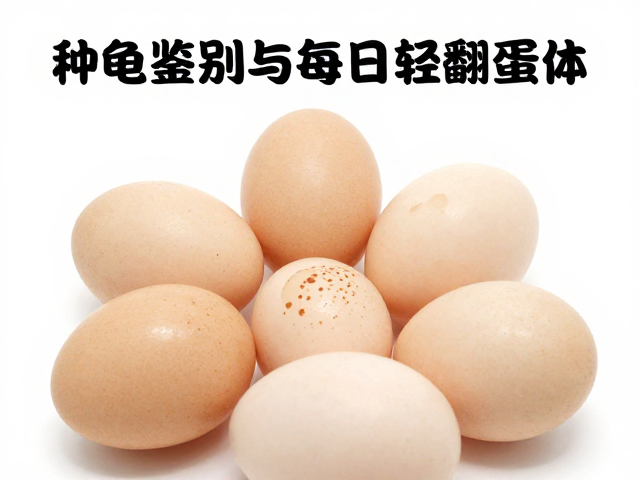 种龟鉴别与每日轻翻蛋体技巧，预防水霉病促孵化