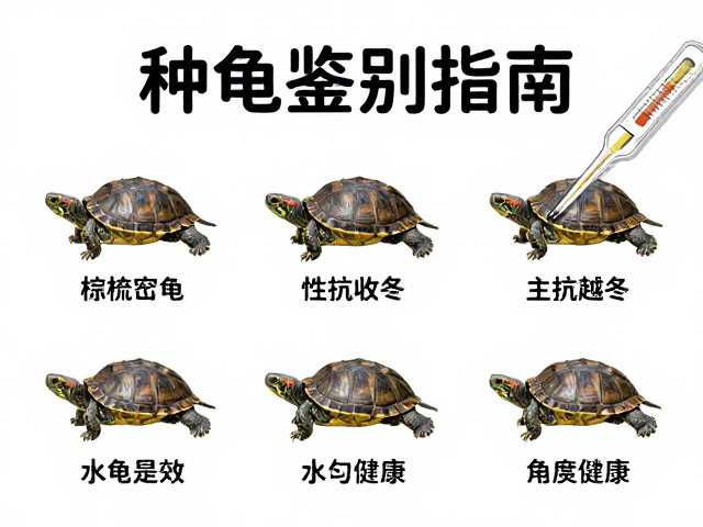 种龟鉴别指南，用温度计记录关键数据，精准判断龟苗健康