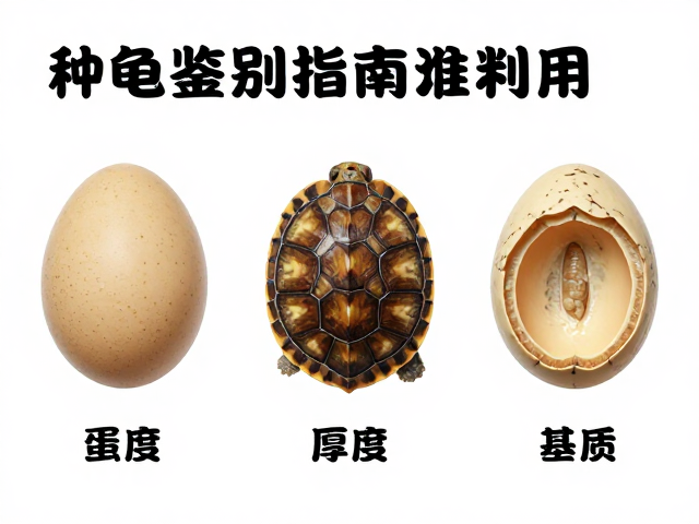 种龟鉴别指南,通过蛋形壳质与基质厚度精准判断龟苗品质