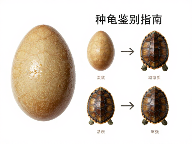 种龟鉴别指南,通过蛋形壳质与基质厚度精准判断龟苗品质