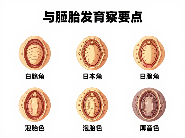种龟鉴别指南,基质厚度与胚胎发育观察要点