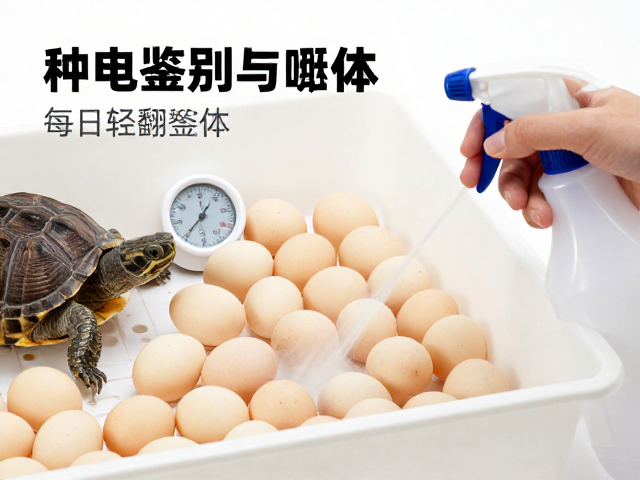 种龟鉴别与孵化，每日轻翻蛋体、湿度计与喷雾器的精准养护指南