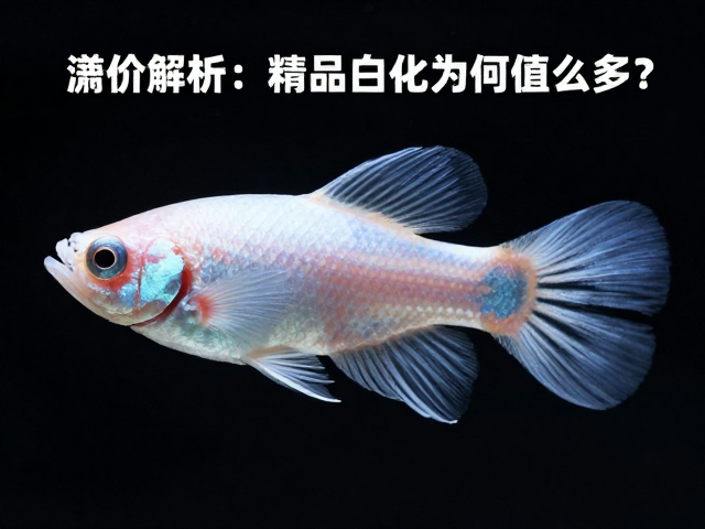 马赛克孔雀鱼成鱼溢价解析，精品白化为何值这么多？