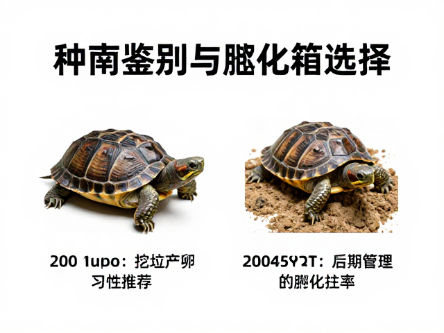 种龟鉴别与孵化箱选择,如何利用挖坑产卵习性提高孵化率