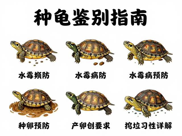 种龟鉴别指南，水霉病预防与挖坑产卵习性详解