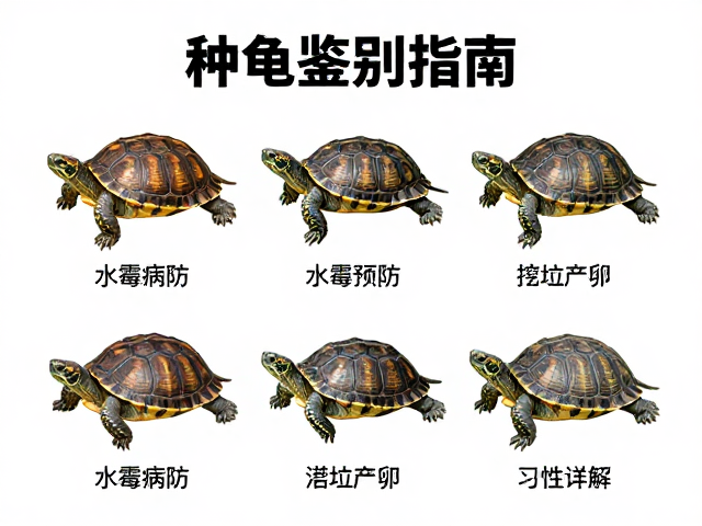 种龟鉴别指南，水霉病预防与挖坑产卵习性详解
