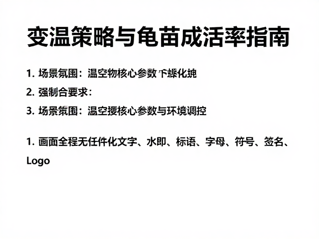 种龟鉴别与温控孵化，变温策略提升龟苗成活率指南