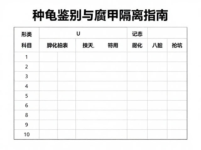 种龟鉴别与腐甲隔离指南,记录孵化日志助新手避坑