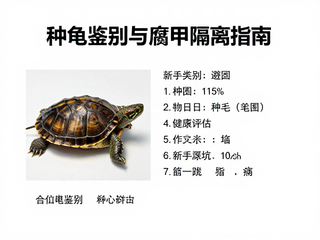 种龟鉴别与腐甲隔离指南,记录孵化日志助新手避坑