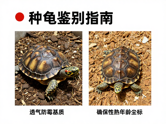 种龟鉴别指南,透气防霉基质搭配,确保性成熟年龄达标