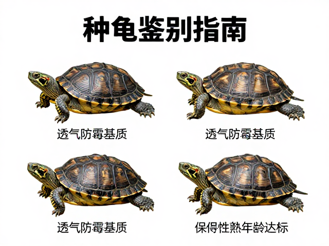 种龟鉴别指南,透气防霉基质搭配,确保性成熟年龄达标