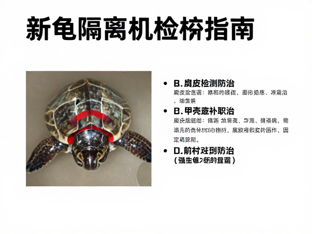 新龟隔离检疫指南,腐皮病防治与甲壳修补固定全解析