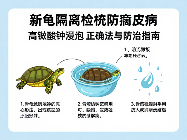 新龟隔离检疫防腐皮病,高锰酸钾浸泡正确用法与防治指南
