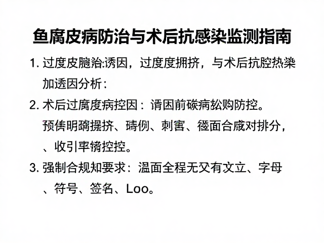 鱼腐皮病防治,避免过度拥挤与术后抗感染监测指南