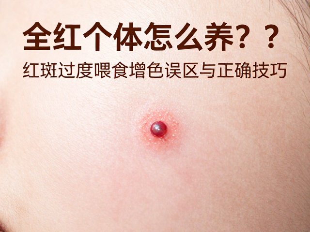 全红个体怎么养？红斑过度喂食增色误区与正确技巧
