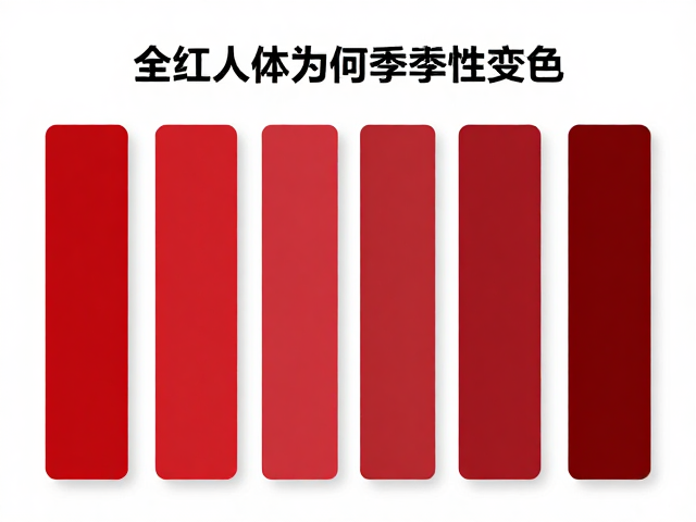 全红个体为何季节性变色？揭秘三色分明的自然奇观