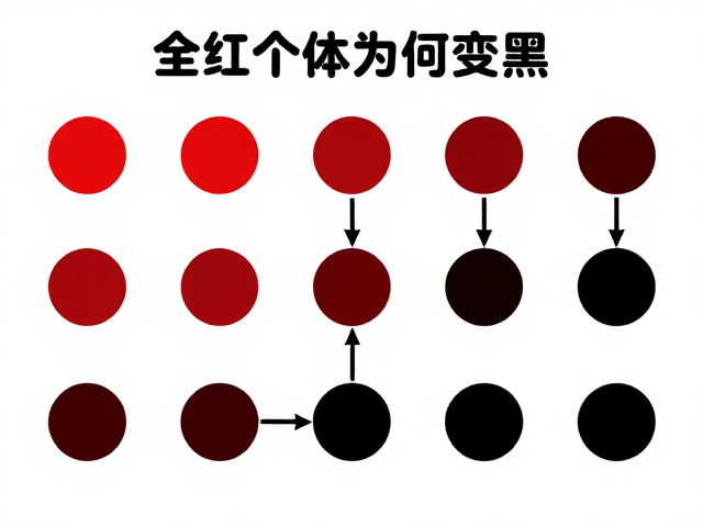 全红个体为何变黑?揭秘色彩加深过程与黑色型演变机制