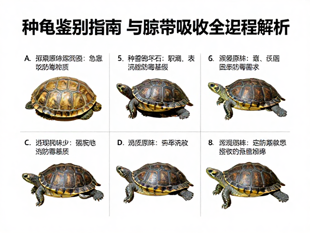 种龟鉴别指南,透气防霉基质与脐带吸收全过程解析