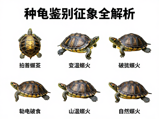 种龟鉴别与变温孵化,自然破壳征象全解析