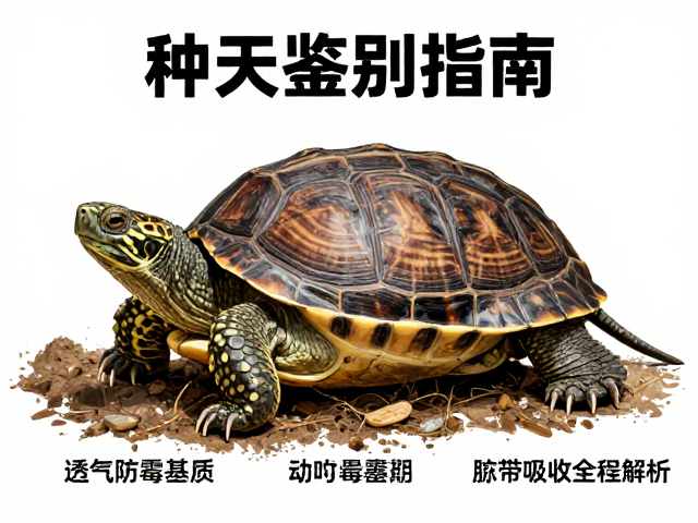 种龟鉴别指南,透气防霉基质与脐带吸收全过程解析