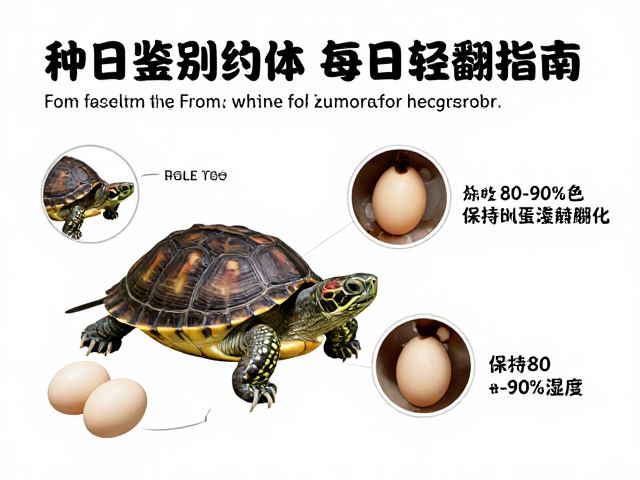 种龟鉴别指南,每日轻翻蛋体,保持80-90%湿度助孵化