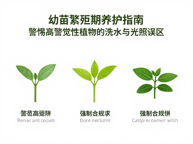 幼苗繁殖期养护指南，警惕高警觉性植物的浇水与光照误区