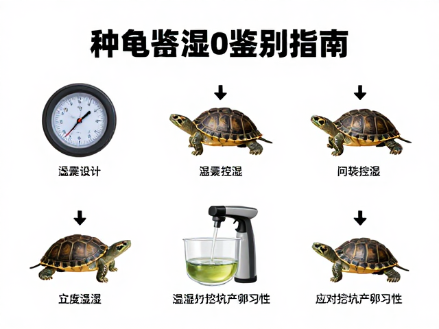 种龟鉴别指南,湿度计喷雾控湿,应对挖坑产卵习性