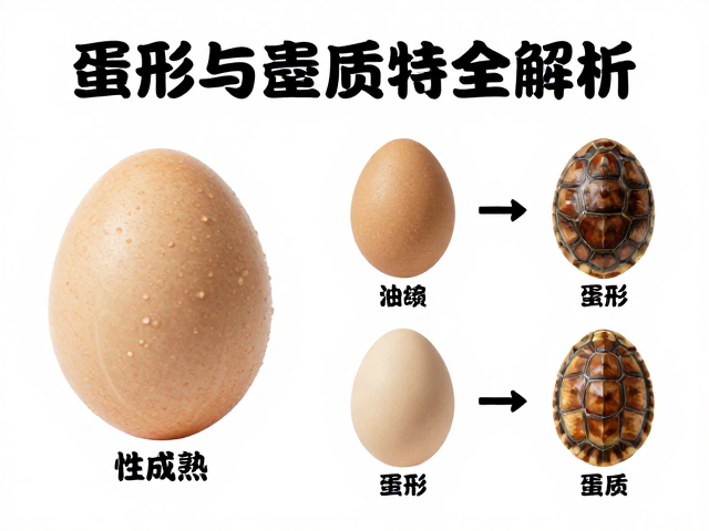 种龟鉴别指南,性成熟、蛋形与壳质特点全解析