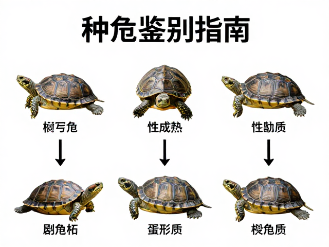 种龟鉴别指南,性成熟、蛋形与壳质特点全解析