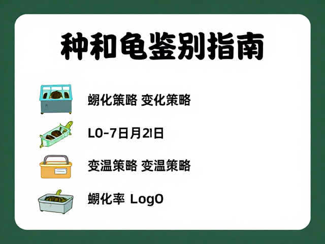 种龟鉴别指南,利用孵化箱与变温策略提升孵化率