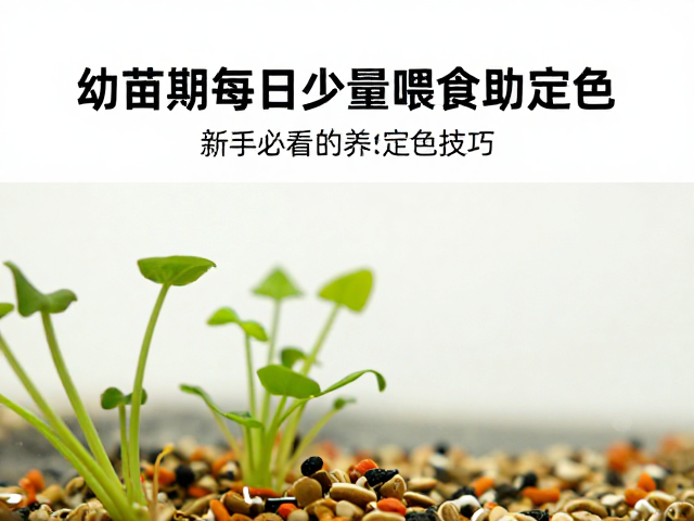 幼苗期每日少量喂食助定色，新手必看的养鱼定色技巧