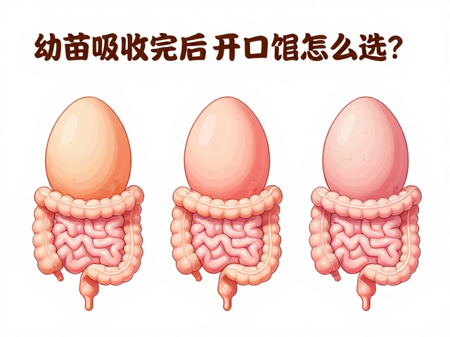 幼苗卵黄囊吸收完毕后，开口饲料怎么选？3大需求详解