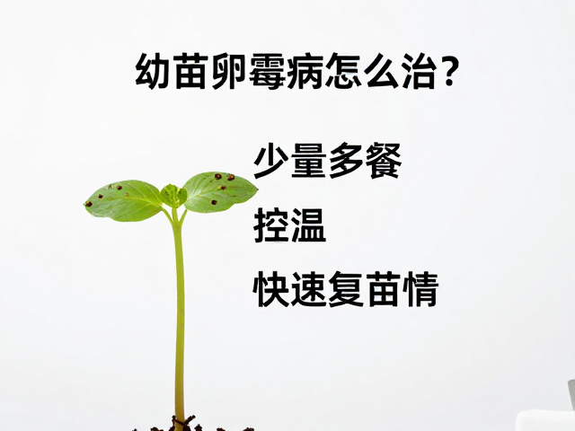 幼苗卵霉病怎么治？少量多餐，控温，快速恢复苗情