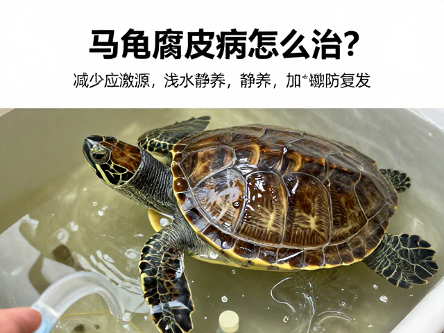 乌龟腐皮病怎么治?减少应激源,浅水静养,加速恢复防复发